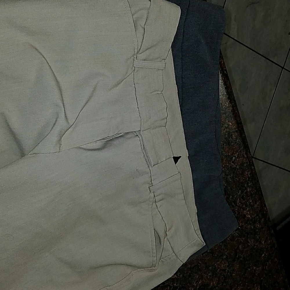 a set of two dress pants